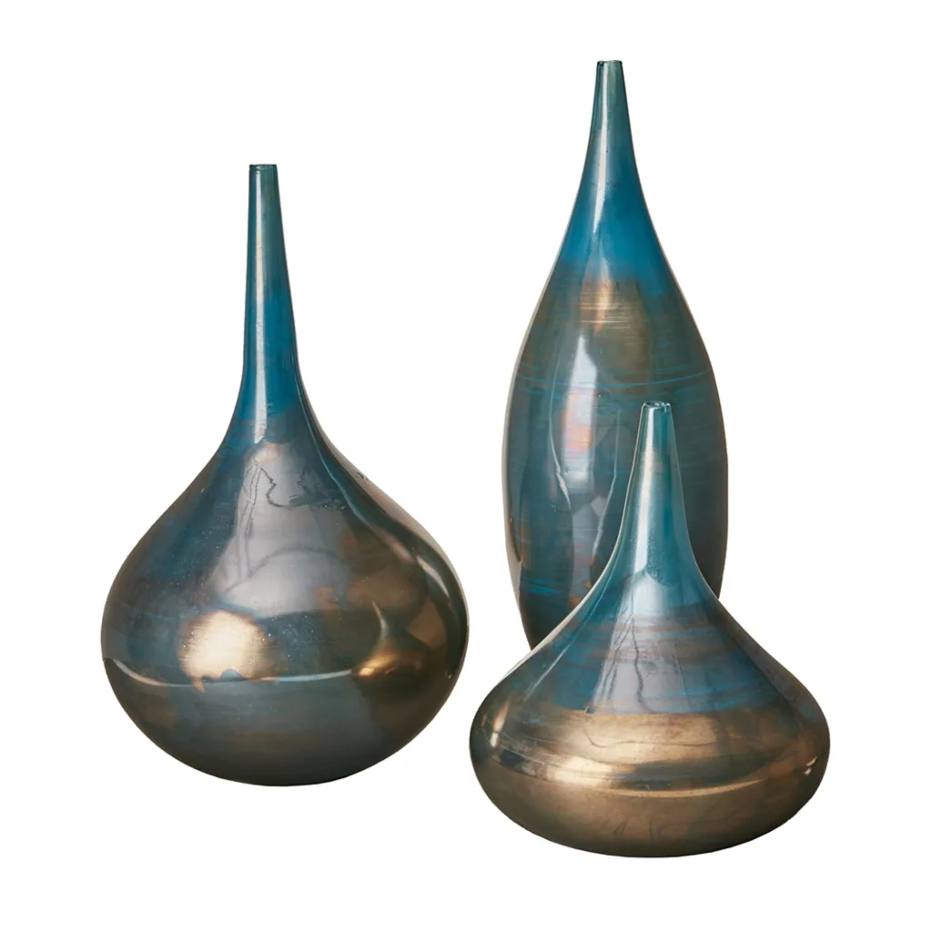 AuroraBlueBronzeVasesSet312202401